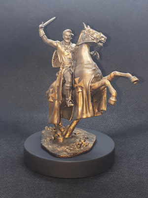Templar Knight Bronze hand painted figurine