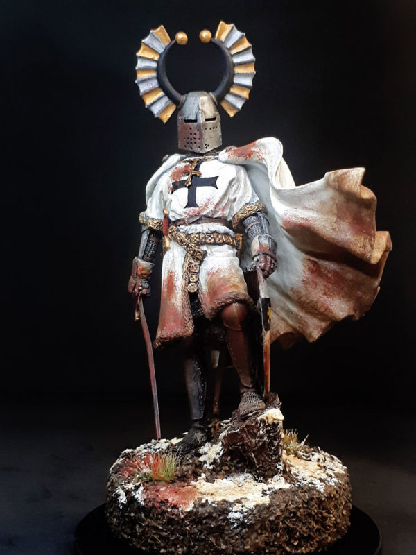 Teutonic Knight hand painted figurine