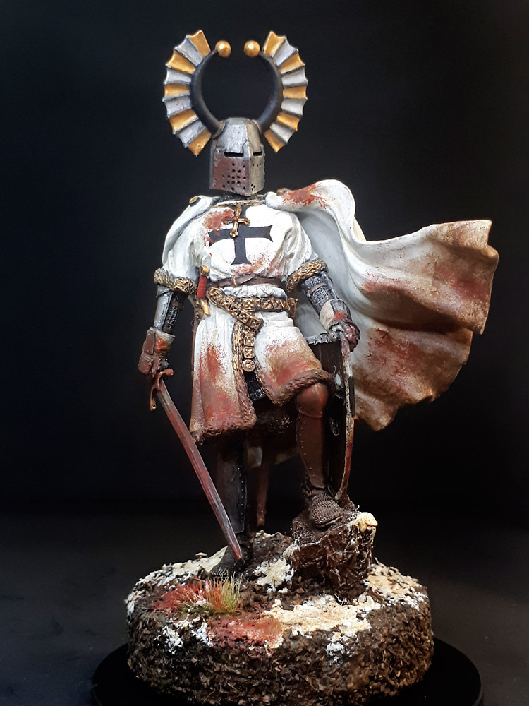 Teutonic Knight hand painted figurine